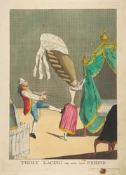 Enges Schnüren oder Halte fest hinten, 1. März 1777