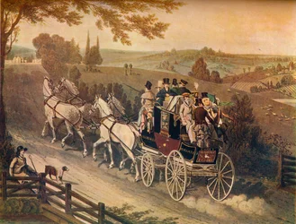 Postkutsche, 19. Jahrhundert