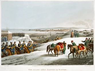 Die Verbündeten vor Danzig im Winter, 1818