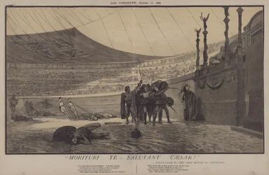 Morituri Te Salutant Caesar! (Farblithografie)