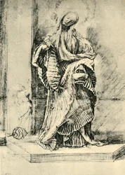 Heilige Dorothea mit Blumenkorb, ca. 1520, 1943