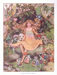 Stiefmütterchen mit den Feen, Illustration aus Lady Anns Märchen, 1914