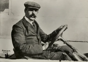 Porträt des Motorradfahrers Henri Cissac