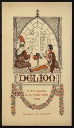 Titelillustration für Hutkatalog von Delion, Paris, 1908