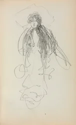 Italienisches Skizzenbuch: Stehende Frau Seite 219, 1898-1899