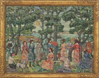 Landschaft mit Figuren, 1921