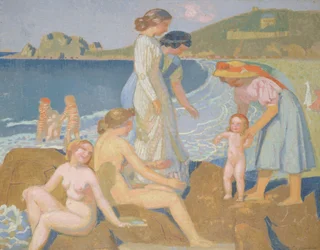 Badende in Perros-Guirec, ca. 1909-1912
