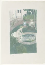 Das Spiegelbild im Brunnen