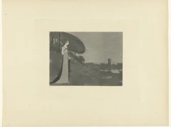Frau in Landschaft