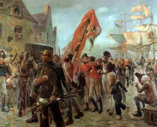 Freibeuter im Jahr 1806 - Öl auf Leinwand von Maurice Orange, Ende des 19. Jahrhunderts