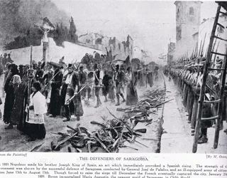Die Verteidiger von Saragossa, Illustration aus 