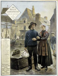 Die Abfahrt der bretonischen Fischer nach Neufundland - Kalender „La Belle Jardinière“