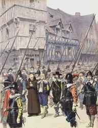 Chalais, der gegen Richelieu konspiriert hat, wird in Nantes zur Hinrichtung geführt