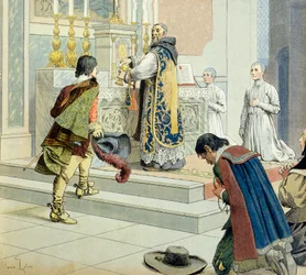 Geschichte Frankreichs: François Leclerc du Tremblay, genannt Père Joseph (1577-1638), graue Eminenz (Vertrauter und Mitarbeiter) des Kardinals Richelieu (Armand Jean du Plessis)