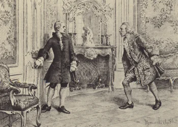 Illustration für Buch VII von Les Confessions de Jean-Jacques Rousseau (Gravur)