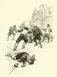 Illustration für Die drei Musketiere