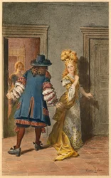 Molière, Armande und Madeleine Béjart (Illustration)