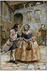 Die erste Begegnung - in „Histoire de Manon Lescaut et du chevalier Des Grieux“ von L