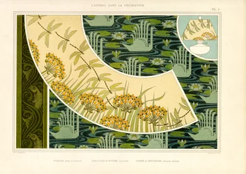 Wasserwelten mit Libellen, Blüten und Schwänen