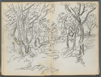 Skizzenbuch, Die Dells, Nr. 127, Seite 064 & 65: Landschaft