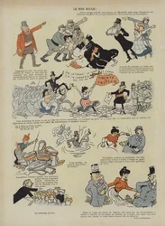 Der rote Midi. Illustration für Le Rire