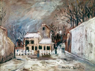 Schnee auf dem Montmartre