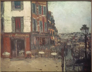 Terrasse in der Rue Muller