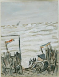 Strand bei Flut