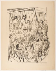 Striptease, Platte 4 aus der Serie „Reise nach Berlin 1922“