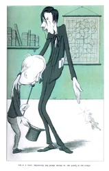 Herr W. B. Yeats stellt Herrn George Moore der Feenkönigin vor, 1904