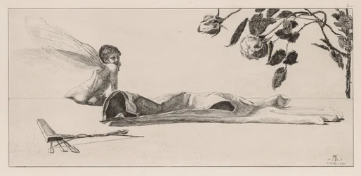 Ein Handschuh: Amor, 1880