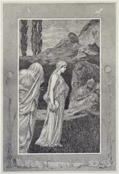 Psyche im Tartaros, Tafel 39 aus der Folge „Amor und Psyche: Opus V“