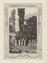 Psyche wandernd (Amor und Psyche, Opus V, Blatt 28)