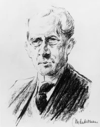 Arno Holz / Lith. von Max Liebermann