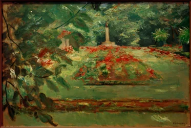 Die Blumenterrasse im Wannseegarten nach Norden