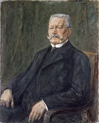 Porträt von Präsident Paul von Hindenburg