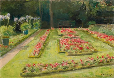 Die Blumenterrasse im Wannsee-Garten, 1921