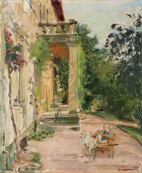 Haus in Godramstein - Wolfgang mit Ziege