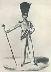 17. Regiment, Tambourmajor 1830, 1830 1909