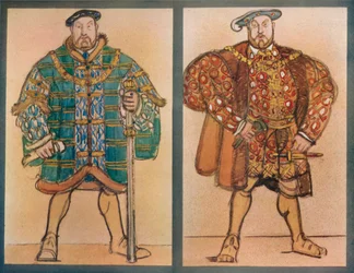 Kostümentwürfe für Heinrich VIII, Théâtre de l