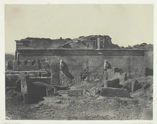 Fassade Rückseite, Großer Tempel von Dendera Teutyres, Oberägypten, 1849-51, gedruckt 1852