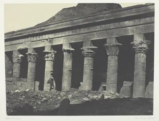 Großer Tempel der Isis in Philä, Galerie Orientale; Nubien, Platte 73 aus dem Album "Ägypten, Nubien, Palästina und Syrien" (1852)