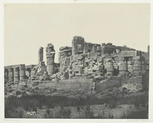 Palast von Karnak, Hypostylhalle, aufgenommen aus dem Nordostwinkel, Theben, 184951, gedruckt 1852