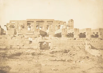 Südliches Tor der Hypostylhalle des Palastes von Karnak, Theben, 1849-50