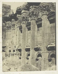Tempel des Jupiter in Baalbek (Heliopolis, Inneres des Naos; Syrien)