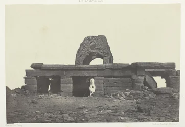 Tempel von Amada; Nubien, Platte 99 aus dem Album "Ägypten, Nubien, Palästina und Syrien" (1852)