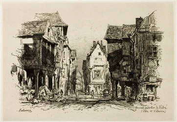 Ein altes Viertel von Vitré, Ille-et-Vilaine