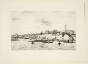 Die La Plataine Brücke in Royan