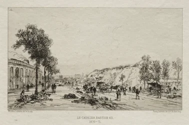 Künstlerische Erinnerungen an die Belagerung von Paris: Der Reiter (Bastion 63)