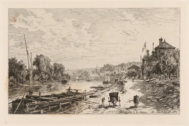 Ansicht von Bas-Meudon, Ufer der Seine